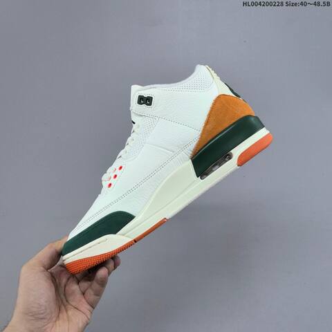 Solefly x Air Jordan 3 Retro Miami AIR JORDAN 3 Aj3 3 Solef Lifestyle (BS-66666)