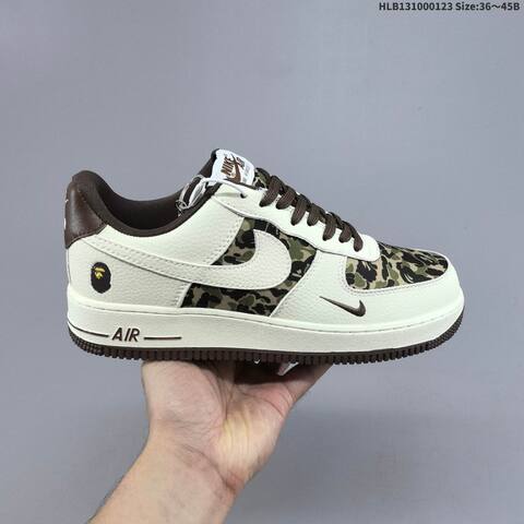 Nike Air Force 1 07 LV8 White Green Brown EU 36-45 Sneaker - Unisex (BS-61800)