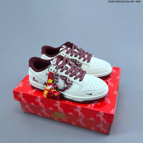 Nike Dunk SB Low White Black Red Navy EU 36-45 Skate Shoe - Unisex (BS-61740)