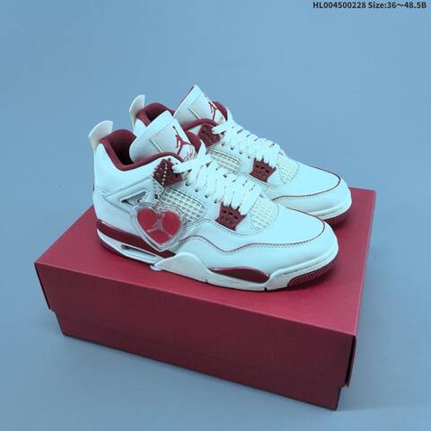 Air Jordan 4 Retro Sierra Red WMNS AIR JORDAN 4 Aj4 Lifestyle (BS-66663)