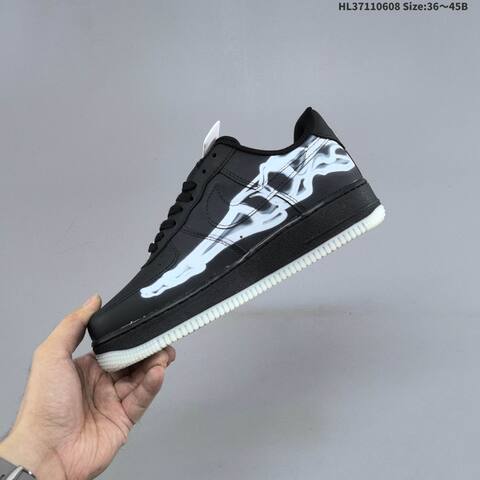 Nike Air Force 1 07 Skeleton Black Purple White EU 36-45 Sneaker - Unisex (BS-59950)