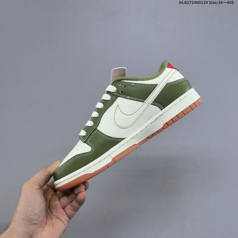 Nike Dunk SB Low Sail Olive Red Navy EU 36-45 Skate Shoe - Unisex (BS-61661)