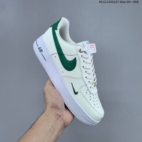 Nike Air Force 1 07 Sail White Dark Green Gold EU 36-45 Sneaker - Unisex (BS-62402)
