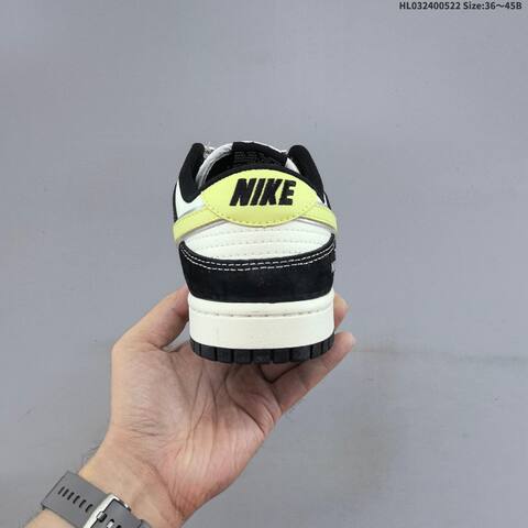 Nike Dunk SB Low Off White Black Pale Yellow EU 36-45 Skate Shoe - Unisex (BS-60221)