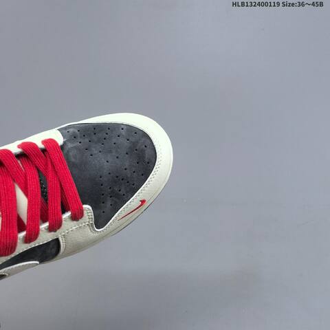 Nike SB Dunk Low Retro DIY Sail Dark Grey Red EU 36-45 Skate Shoe - Unisex (BS-61892)