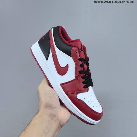 Air Jordan 1 Low Reverse Black Toe AIR JORDAN 1 Aj1 Lifestyle (BS-66842)