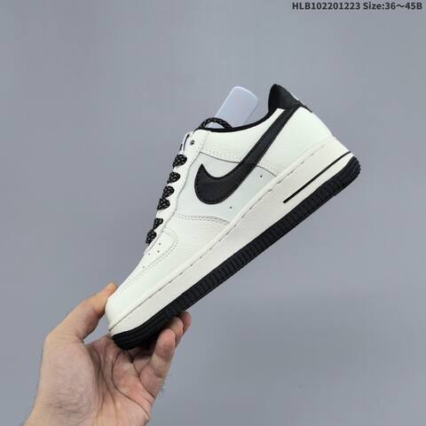Nike Air Force 1 Low Grey White Bronze Off White Black EU 36-45 Sneaker - Unisex (BS-62501)