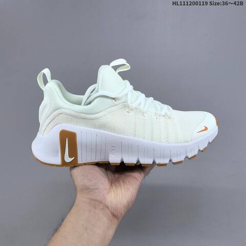 Nike Free Metcon 6 FJ7126-103 White Light Brown EU 36-42 Training Shoe - Unisex (BS-61889)
