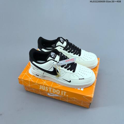 Nike Air Force 1 07 LV8 White Black Blue EU 36-45 Sneaker - Unisex (BS-59942)