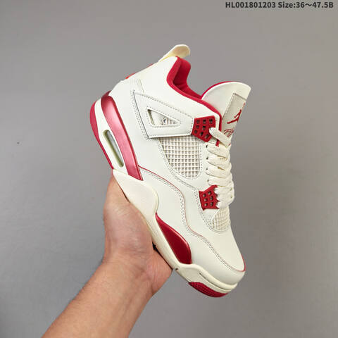 Air Jordan 4 Retro Sierra Red WMNS AIR JORDAN 4 Aj4 Lifestyle (BS-67552)