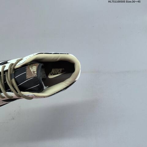 Nike SB Dunk Low White Black Brown Beige EU 36-45 Skate Shoe - Unisex (BS-60499)