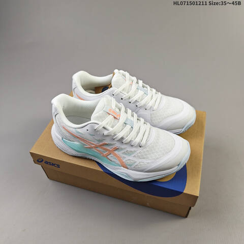 ASICS Gel Tactic 12 White Blue Neon Green EU 35 45 Tennis Shoe EU 35-45 Casual Sneakers - Unisex (BS-69170)