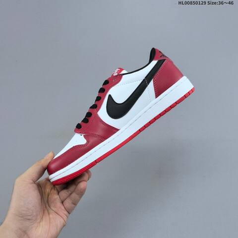 Air Jordan 1 Low OG Black Muslin Varsity Red Replica AIR JORDAN 1 Aj1 Lifestyle (BS-66780)