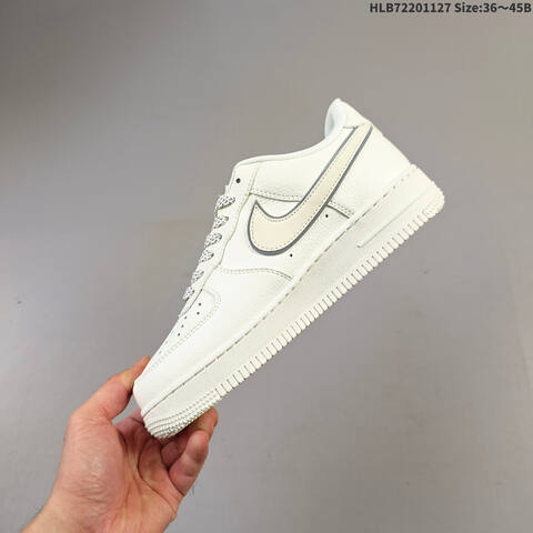 Nike Air Force 1 07 LV8 CS5288-056 Off White Light Grey EU 36-45 Sneaker - Unisex (BS-63021)
