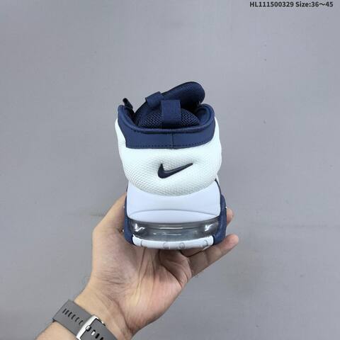 Nike Air More Uptempo Low White Navy Blue EU 36-45 Basketball Shoe - Unisex (BS-61042)