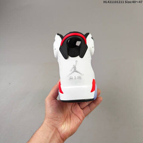 Air Jordan 6 Retro Infrared White AIR JORDAN 6 Aj6 Lifestyle (BS-67496)