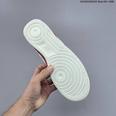 Nike Air Force 1 Low 07 Off White Red Black Navy EU 36-45 Sneaker - Unisex (BS-62254)