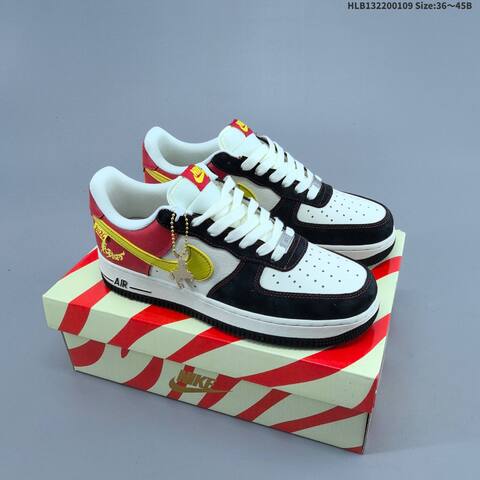 Nike Air Force 1 07 LV8 Light Brown Dark Brown Red EU 36-45 Sneaker - Unisex (BS-62103)