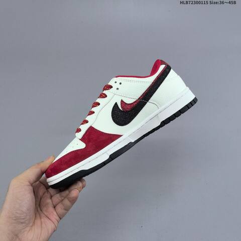 Nike SB Dunk Low Retro DIY White Navy Red Black EU 36-45 Skate Shoe - Unisex (BS-61975)