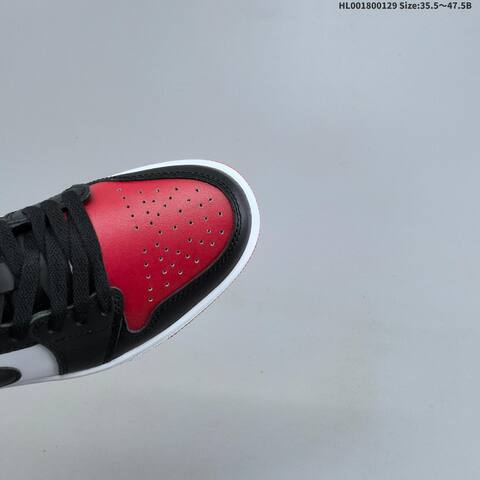 Air Jordan 1 Low Bred Toe AIR JORDAN 1 Aj1 Lifestyle (BS-66773)