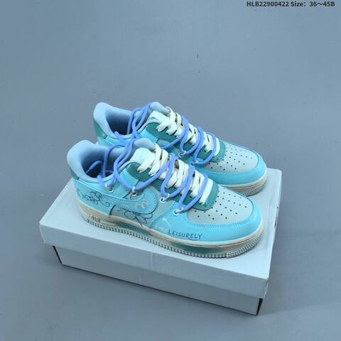 Nike Air Force 1 07 LV8 Off White Light Green EU 36-45 Sneaker - Unisex (BS-60584)