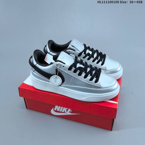 Nike Blazer Phantom Low White Red Brown EU 36-45 Skate Shoe - Unisex (BS-62132)