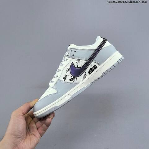 Nike Dunk Low White Red Gray Black EU 36-45 Skate Shoe - Unisex (BS-61837)