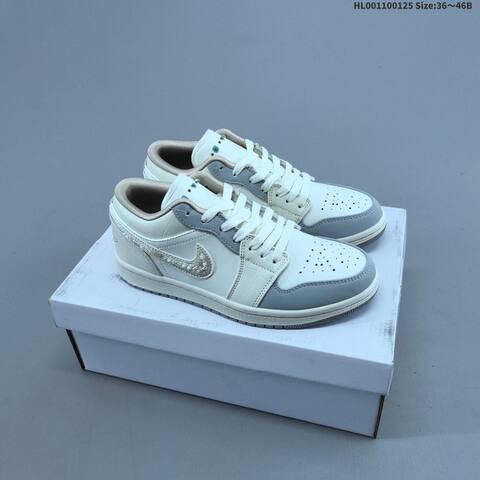 Air Jordan 1 Low Soft Pearl WMNS AIR JORDAN 1 Aj1 Lifestyle (BS-66843)