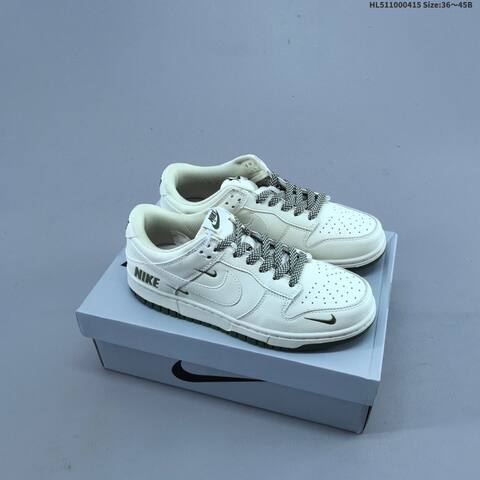 Nike Dunk Low Off White Black Olive Green EU 36-45 Skate Shoe - Unisex (BS-60722)
