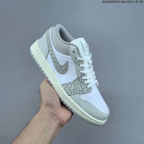 Air Jordan 1 Low PRM Elephant Print AIR JORDAN 1 Aj1 Lifestyle (BS-66552)