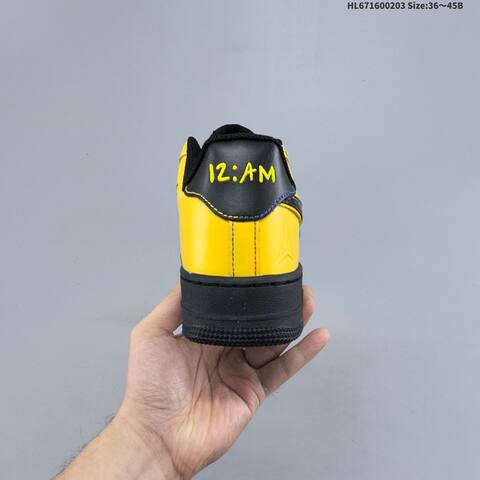 Nike Air Force 1 07 Low Yellow Black EU 36-45 Sneaker - Unisex (BS-61553)