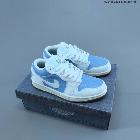 Air Jordan 1 Low Worn Blue AIR JORDAN 1 Aj1 Lifestyle (BS-66374)