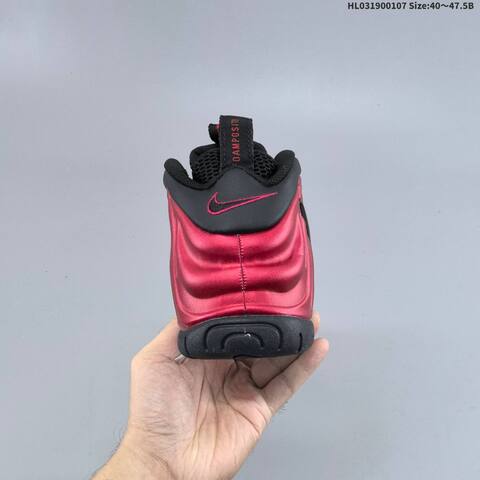Nike Air Foamposite One Black Red EU 40-47 5 Basketball Shoe - Men's (BS-62171)