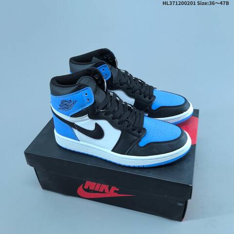 Nike Air Jordan 1 Retro High OG Black White AIR JORDAN 555088-063 Lifestyle (BS-66737)