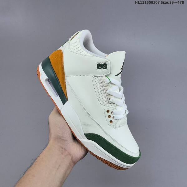Jordan Air Jordan 3 Retro White/Green/Gum EU 39-47 basketball
