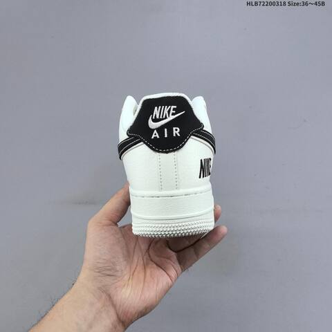 Nike Air Force 1 07 LV8 Off White Black Gold EU 36-45 Sneaker - Unisex (BS-61278)