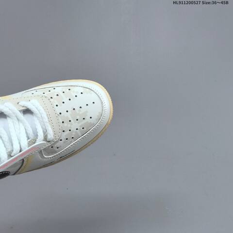 Nike Air Force 1 07 White Beige Burgundy Pale Yellow EU 36-45 Skate Shoe - Unisex (BS-60078)