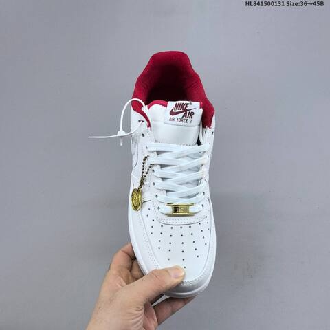Nike Air Force 1 07 White Red Gold EU 36-45 Sneaker - Unisex (BS-61626)