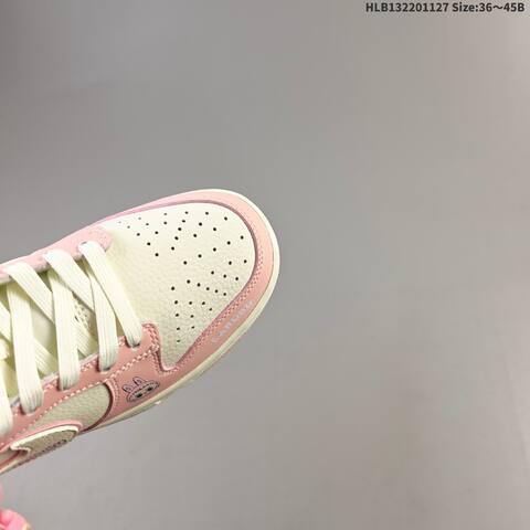 Nike SB Dunk Low Labubu Custom Sail Light Pink White EU 36-45 Skate Shoe - Unisex (BS-63009)