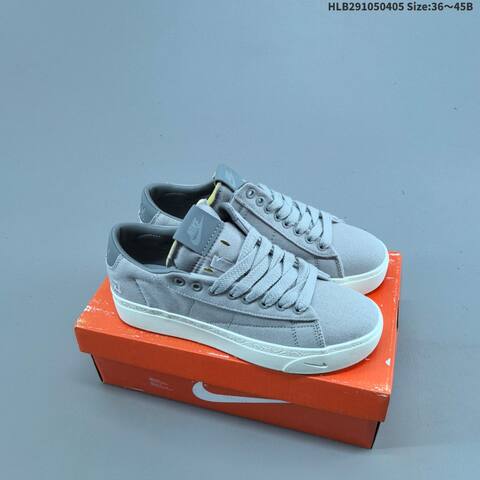 Nike Blazer Low 77 Jumbo HQ2054-400 Navy Blue Sail White EU 36-45 Skate Shoe - Unisex (BS-60926)