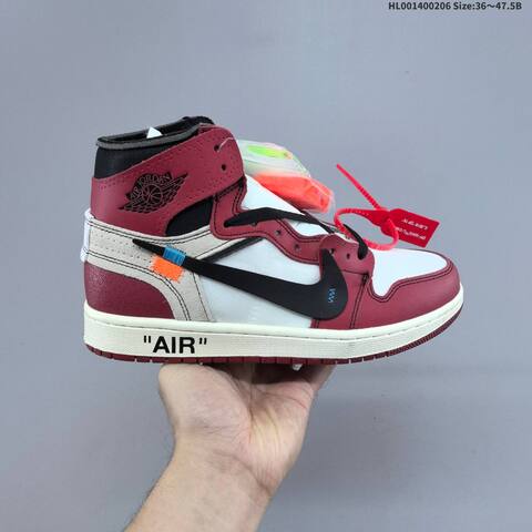 OFF-WHITE x Air Jordan 1 Retro High OG The The Chicago AIR JORDAN 1 Aj1 Lifestyle (BS-66678)