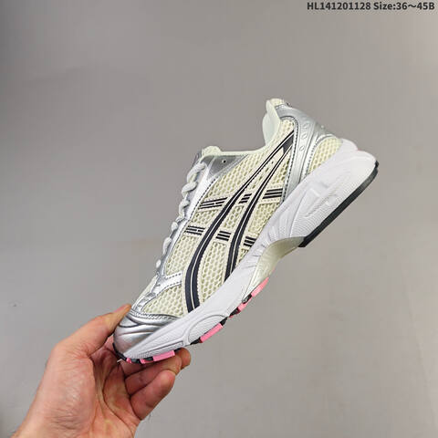ASICS Gel-Kayano 14 Cream Silver Black Pink White EU 36-45 Running Shoe Running Sneakers - Unisex (BS-69214)