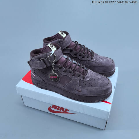 Nike Air Force 1 Mid 07 Supreme DV07 Lifestyle (BS-62389)