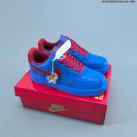 Nike Air Force 1 Low Beige Grey Dark Grey Blue Red EU 36-45 Skate Shoe - Unisex (BS-61777)