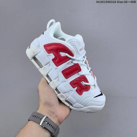 Nike Air More Uptempo Low White Red Purple Green EU 36-45 Basketball Shoe - Unisex (BS-61085)