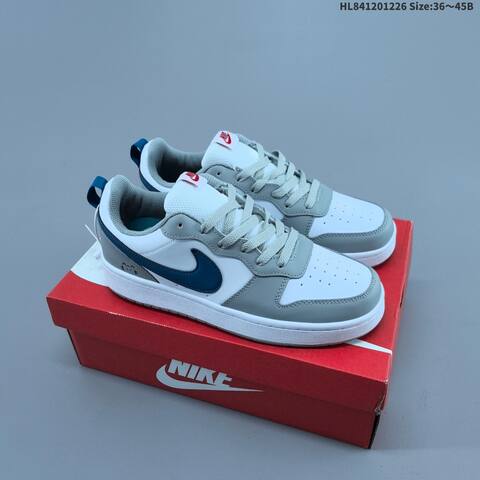 Nike Court Borough Low 2 Pale Yellow Light Blue Purple White EU 36-45 Skate Shoe - Unisex (BS-62427)