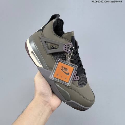 A Ma Maniere x Air Jordan 4 Retro SP Dark Mocha AMM x AIR JORDAN AJ4 Lifestyle (BS-66587)