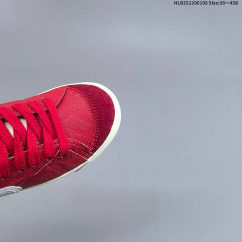 Nike Blazer Low 77 Jumbo Red White Sail EU 36-45 Skate Shoe - Unisex (BS-62228)