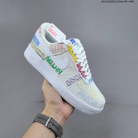 Nike Air Force 1 07 LV8 White Multicolor EU 36-45 Sneaker - Unisex (BS-60341)