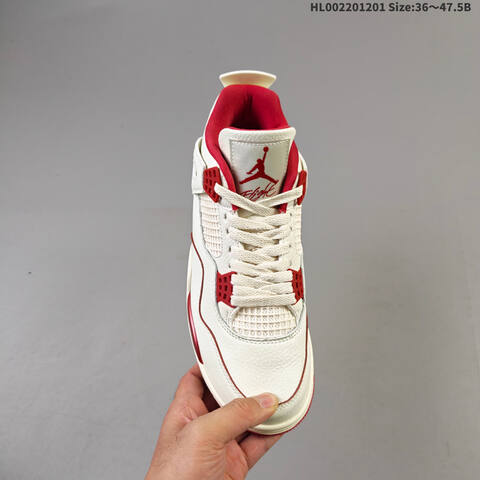 Air Jordan 4 Retro Sierra Red WMNS AIR JORDAN 4 Aj4 Lifestyle (BS-67584)
